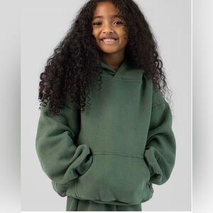 Forest Green Kids Comfrt Hoodie Small
